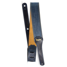 Taylor Blue Denim 2" Guitar Strap with Gold Logo